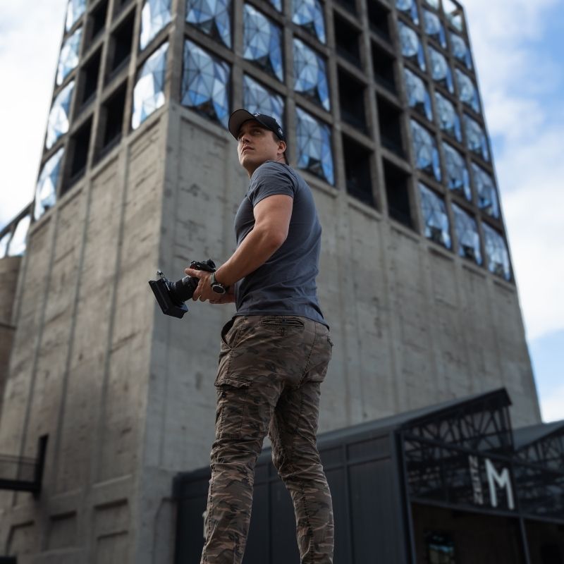 Kyle White providing filmmaking mentorship during 1-on-1 coaching
