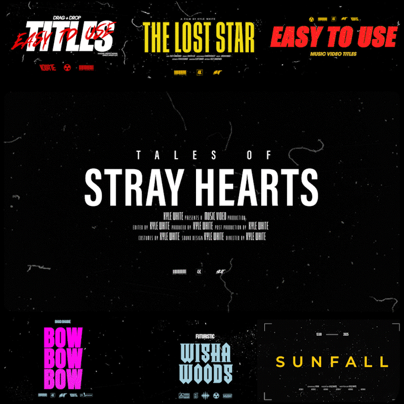Epic Titles animated title template preview showing motion in action