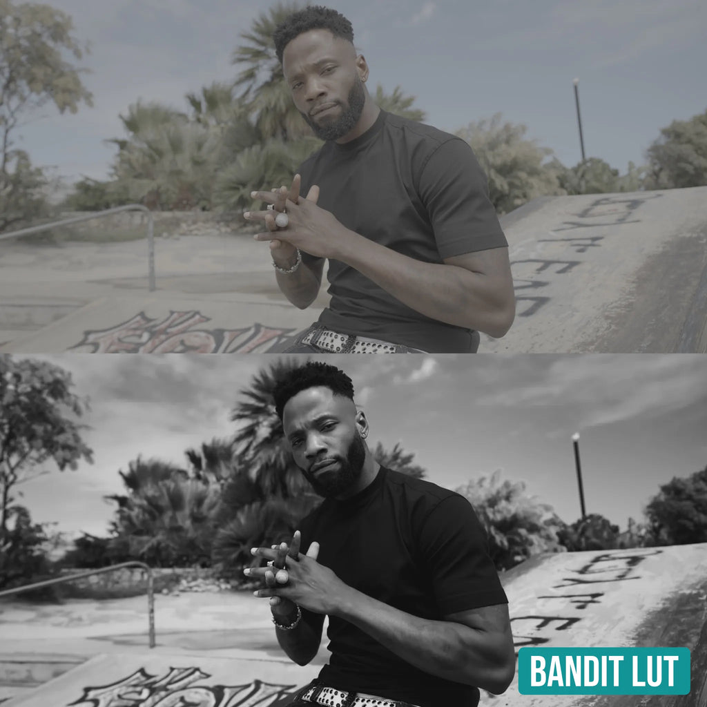 Bandit LUT before and after colour grade example 2