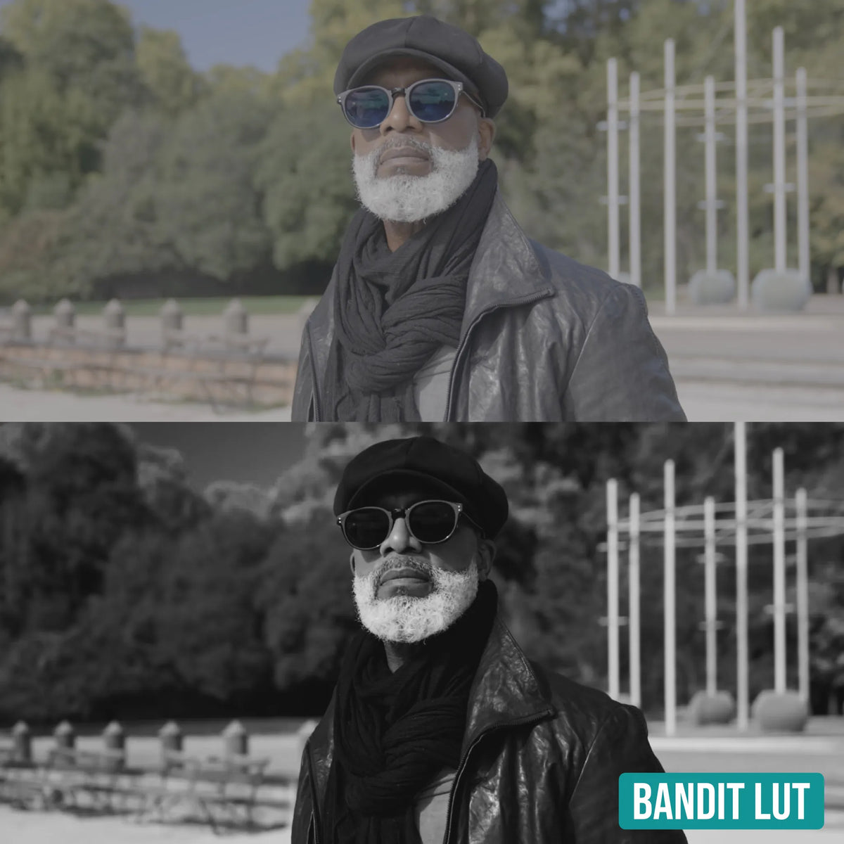 Bandit LUT before and after colour grade example 4