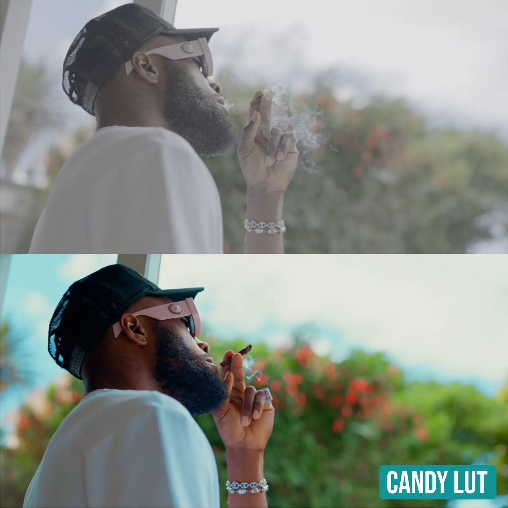 Candy LUT before and after colour grade example 2