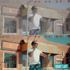 GOAT LUT before and after colour grade example 2