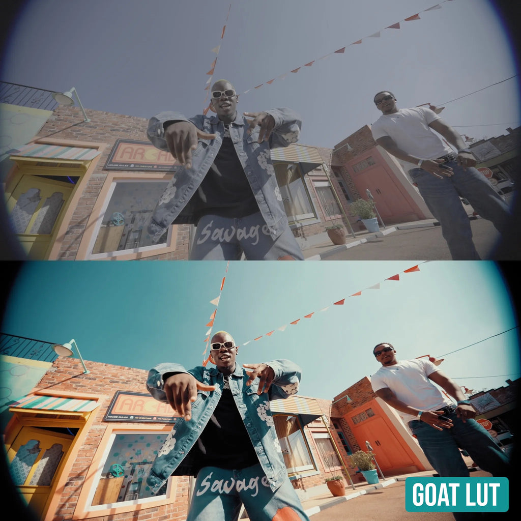 GOAT LUT before and after colour grade example 4