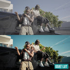 GOAT LUT before and after colour grade example 6