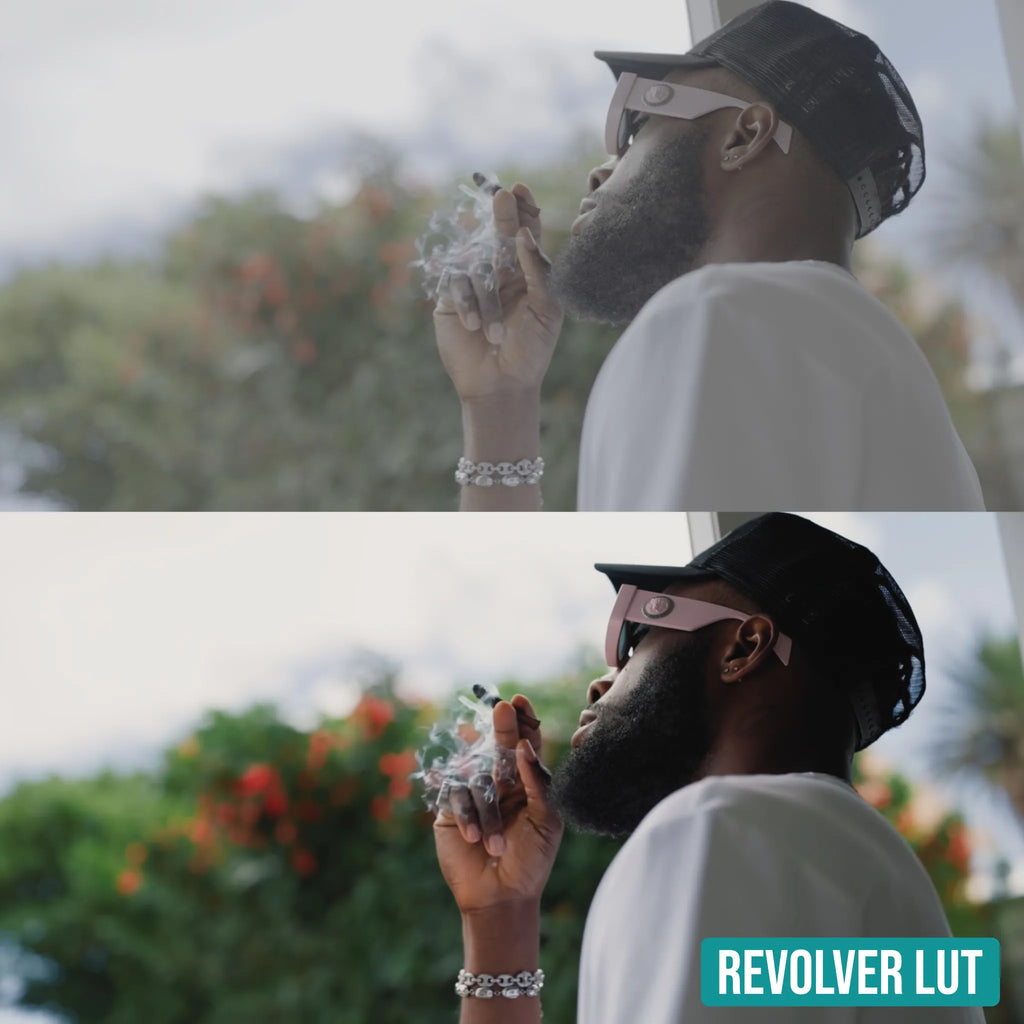 Revolver LUT before and after colour grade example 3